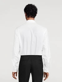 Cotton Shirt Tonal Logo Print