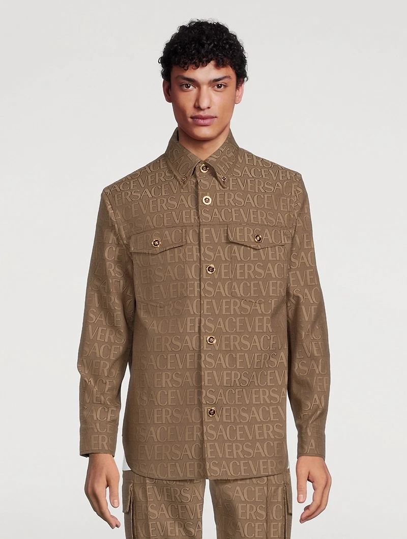 Allover Logo Overshirt