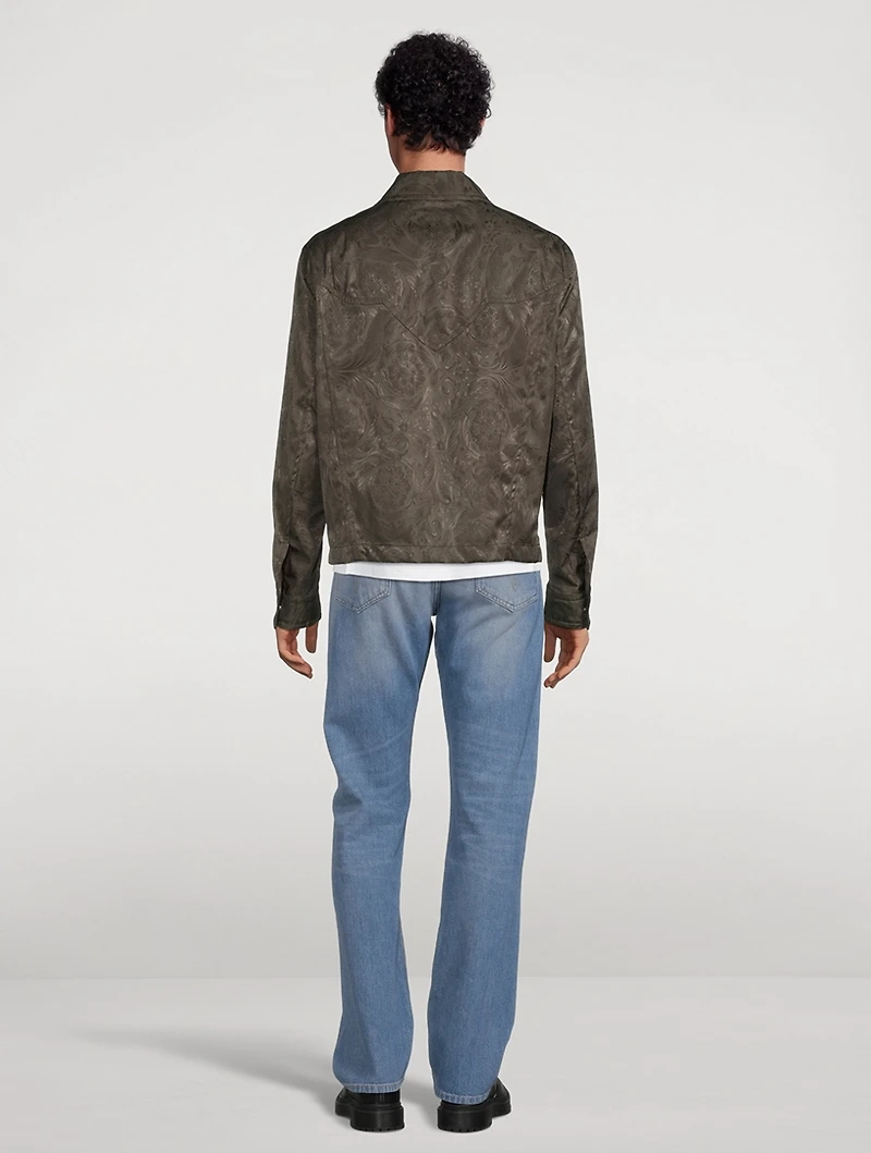 Barocco Silhouette Nylon Jacket