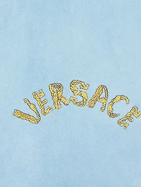 Seashell Baroque Logo Suede Jacket