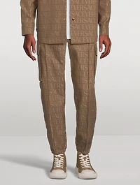Allover Logo Cargo Pants