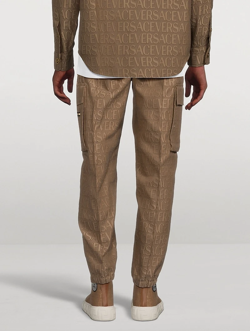 Allover Logo Cargo Pants