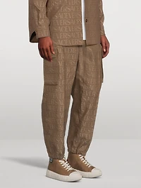 Allover Logo Cargo Pants