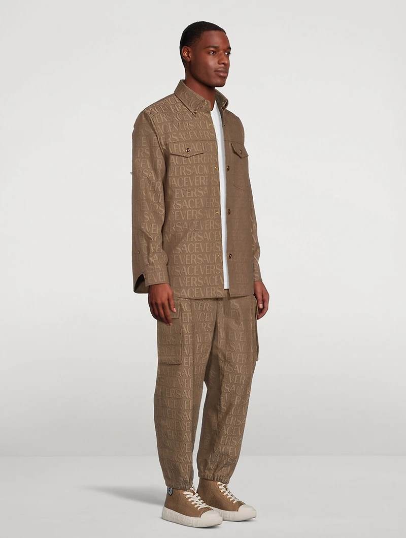 Allover Logo Cargo Pants