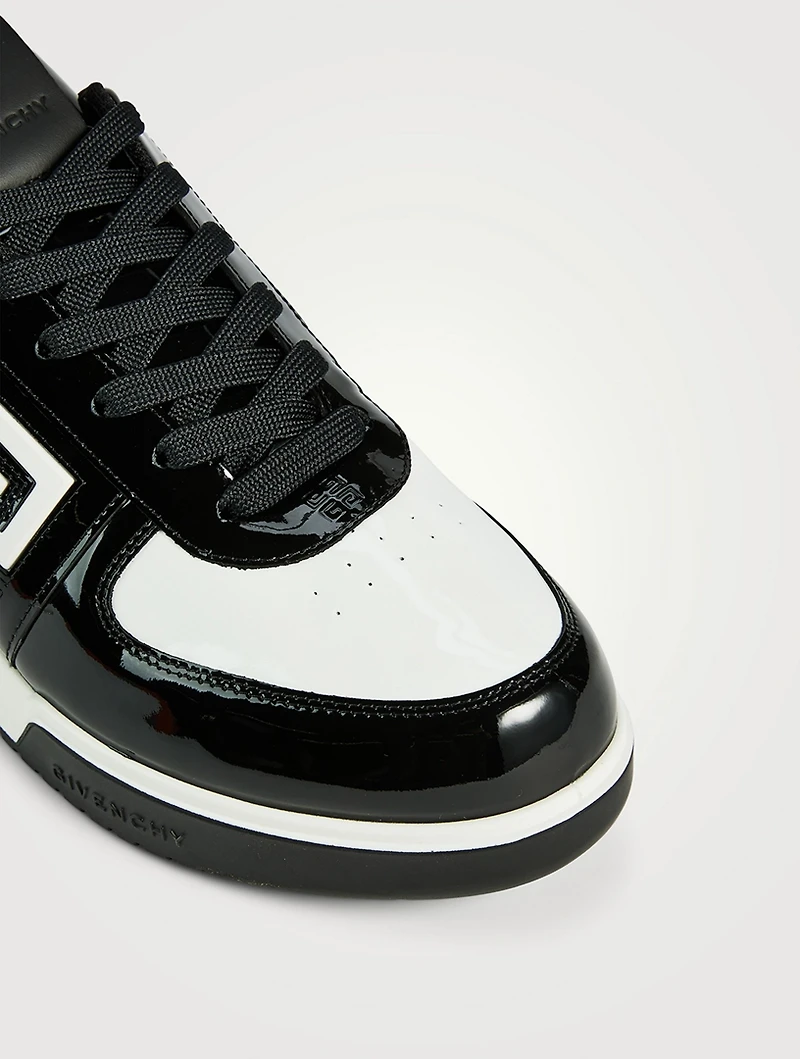 G4 Patent Leather Low-Top Sneakers