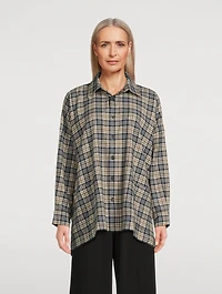 Cotton Shirt Check Print