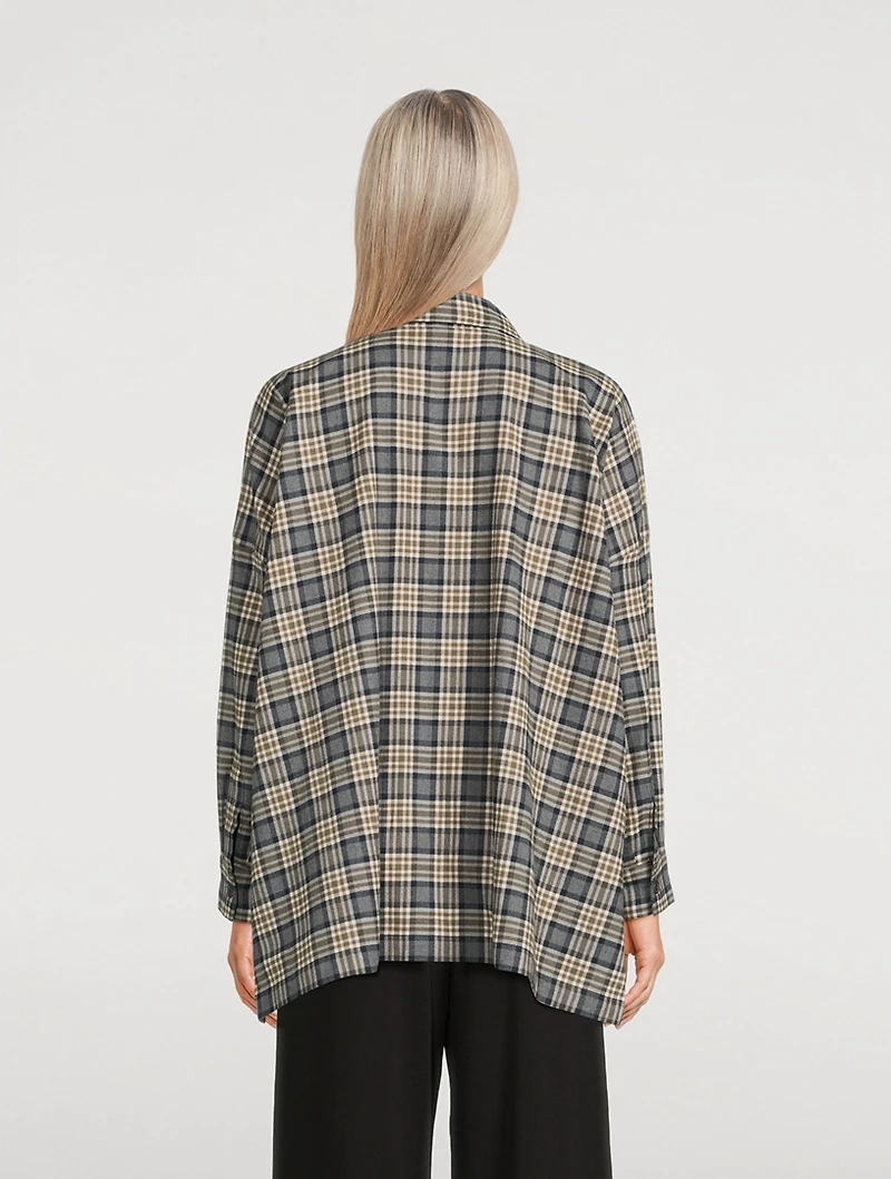 Cotton Shirt Check Print