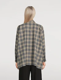 Cotton Shirt Check Print