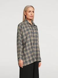 Cotton Shirt Check Print
