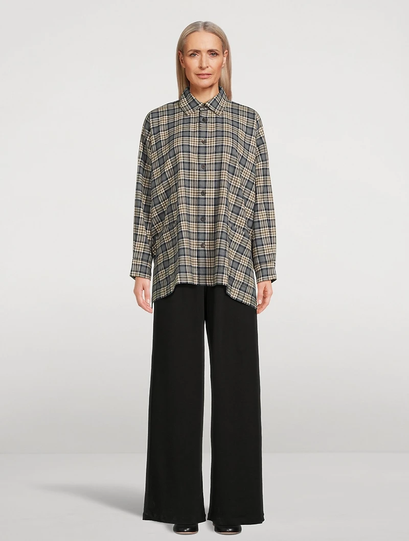 Cotton Shirt Check Print