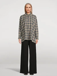 Cotton Shirt Check Print