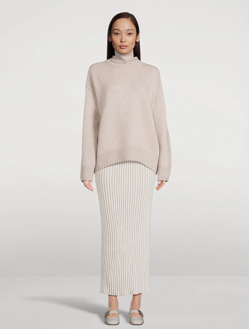 Cashmere Oversized Turtleneck