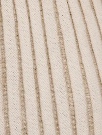 Cashmere Pleated Tube Skirt