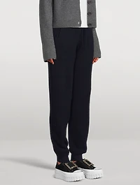 Cashmere Waffle Knit Jogger Pants