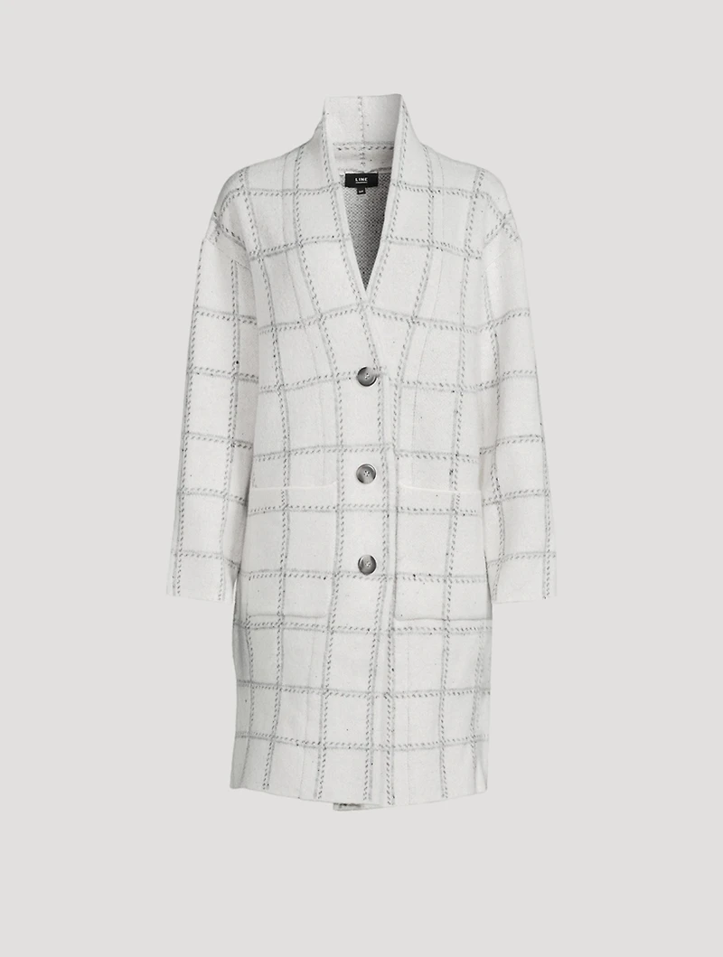 Nellie Coat Check Print