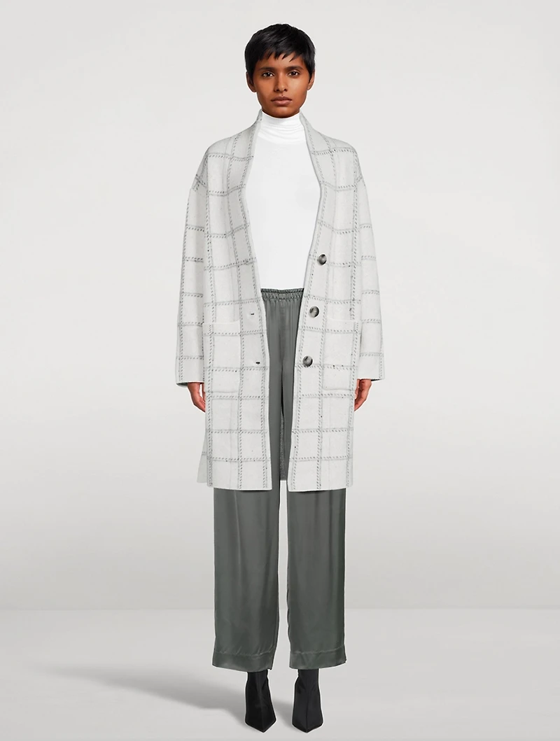 Nellie Coat Check Print