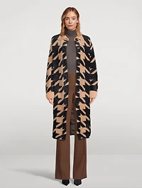 Rory Houndstooth Long Coat