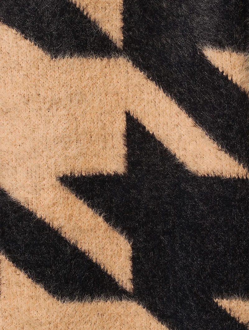 Rory Houndstooth Long Coat