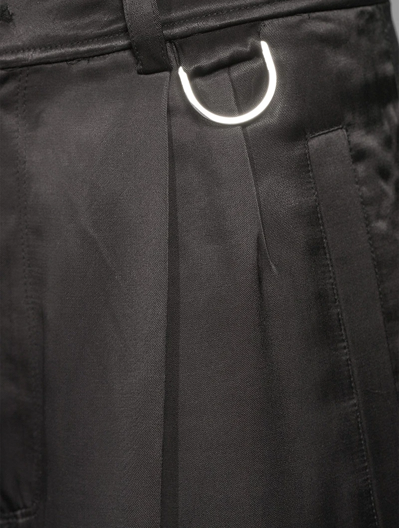 Anathilde Satin Cargo Pants