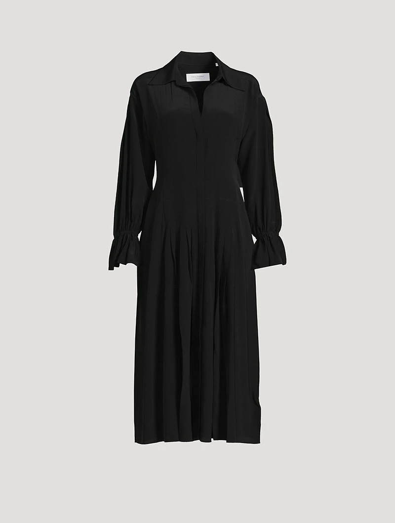 Briella Silk Shirt Dress