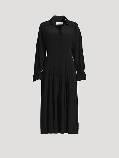 Briella Silk Shirt Dress