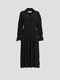 Briella Silk Shirt Dress