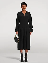 Briella Silk Shirt Dress