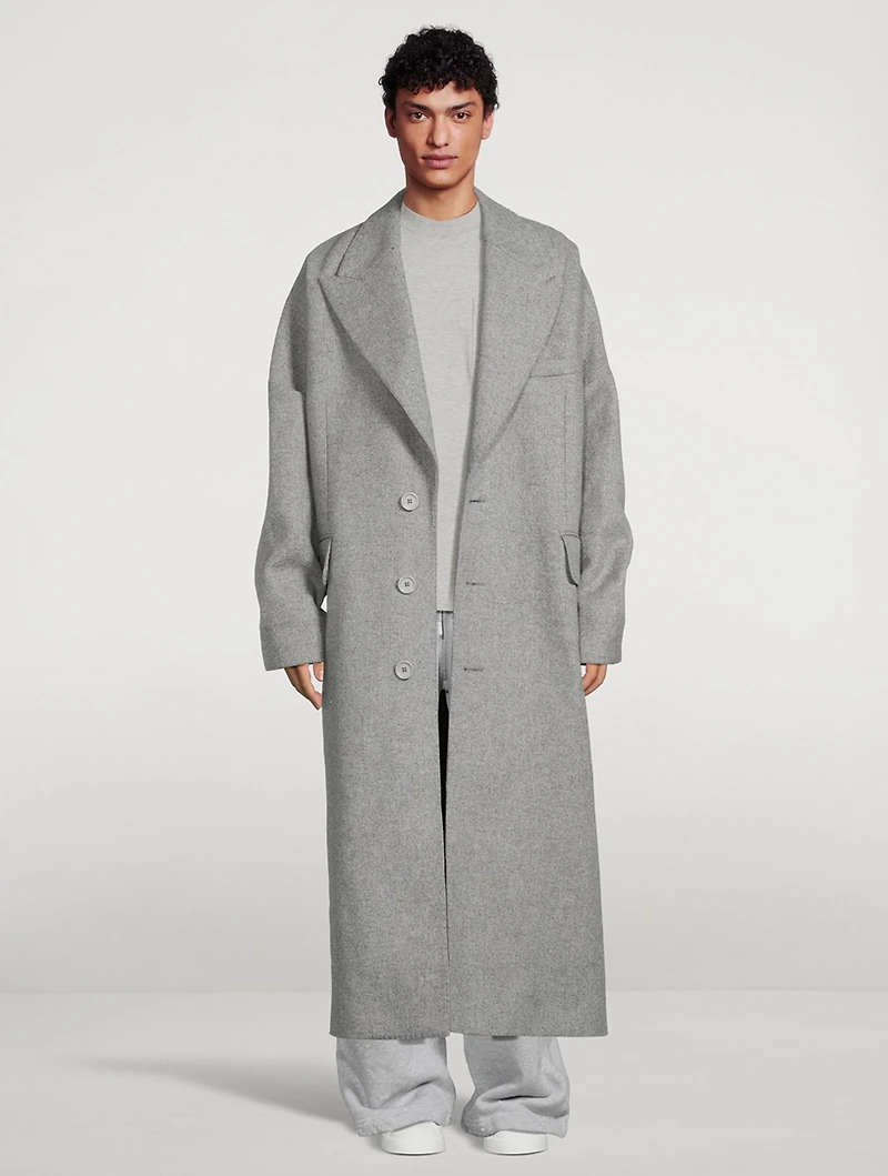 Wool Oversized Long Coat