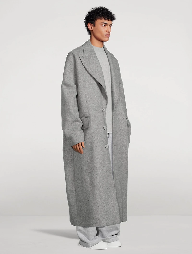 Wool Oversized Long Coat