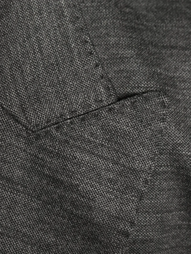 Wool-Blend Double-Breasted Jacket