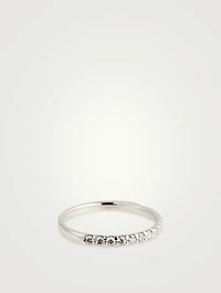 Odessa Platinum Half Round Diamond Ring