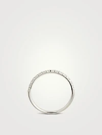 Odessa Platinum Half Round Diamond Ring