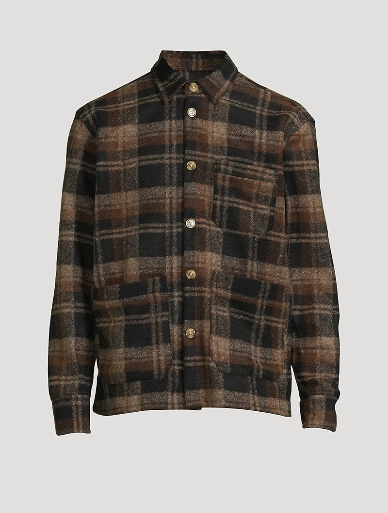 Ivy Wool-Blend Overshirt
