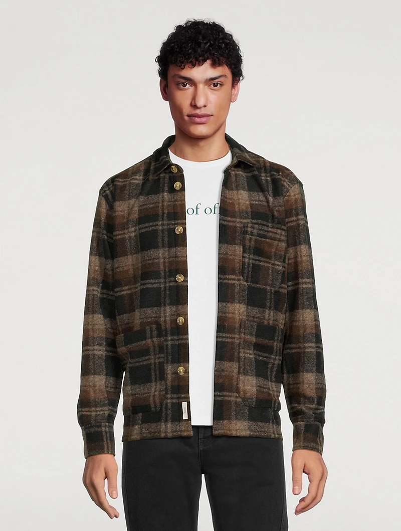 Ivy Wool-Blend Overshirt