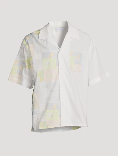 Camp Shirt Super Bloom Grid Print