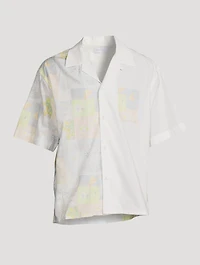 Camp Shirt Super Bloom Grid Print