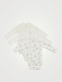 Pack of Three Wrapover Bodysuits
