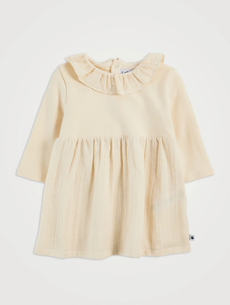 Cotton Long-Sleeve Dress