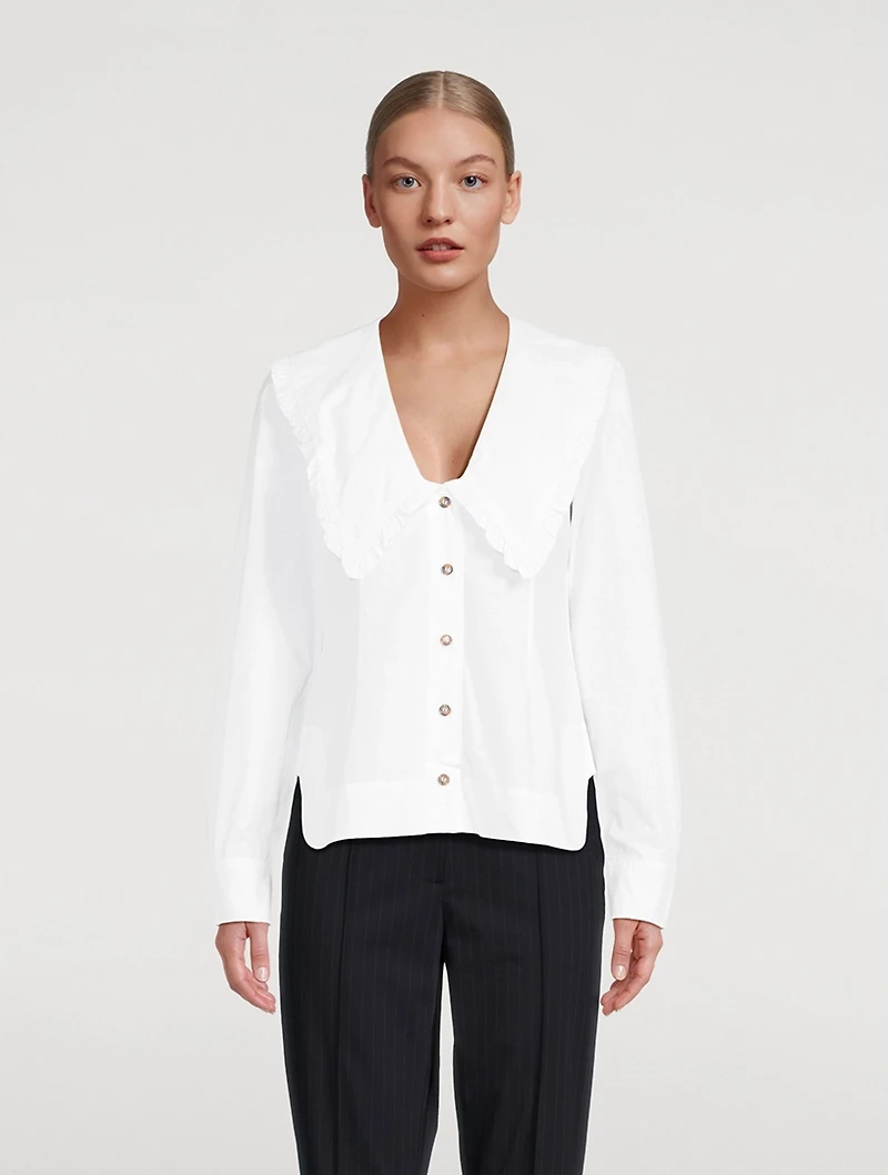 Ruffle Collar Blouse