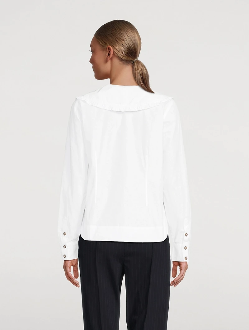 Ruffle Collar Blouse