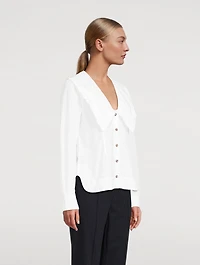 Ruffle Collar Blouse