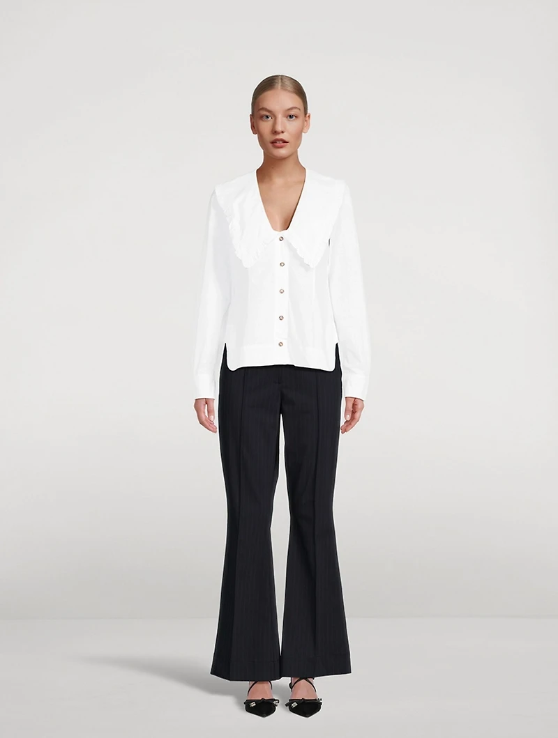 Ruffle Collar Blouse
