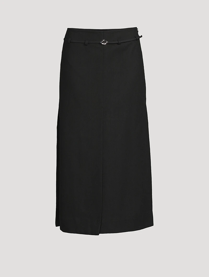 Cotton Suiting Maxi Skirt