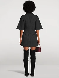 Shirt Dress Pinstripe Print