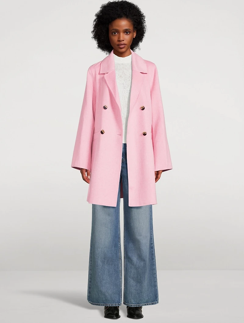 Recycled Wool-Blend Midi Jacket