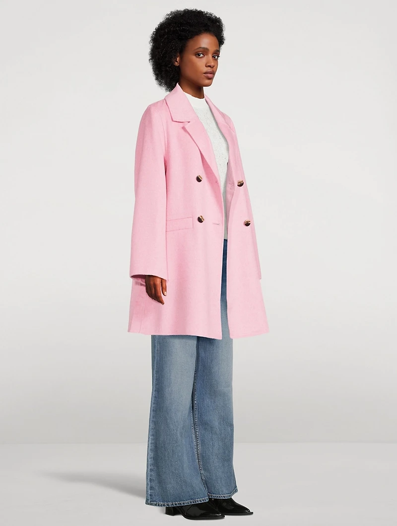 Recycled Wool-Blend Midi Jacket