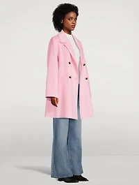 Recycled Wool-Blend Midi Jacket