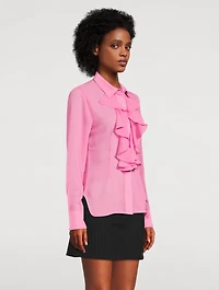 Chiffon Ruffled Shirt