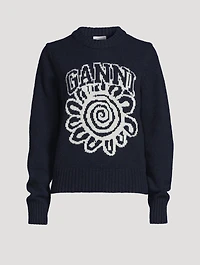 Flower Jacquard Sweater