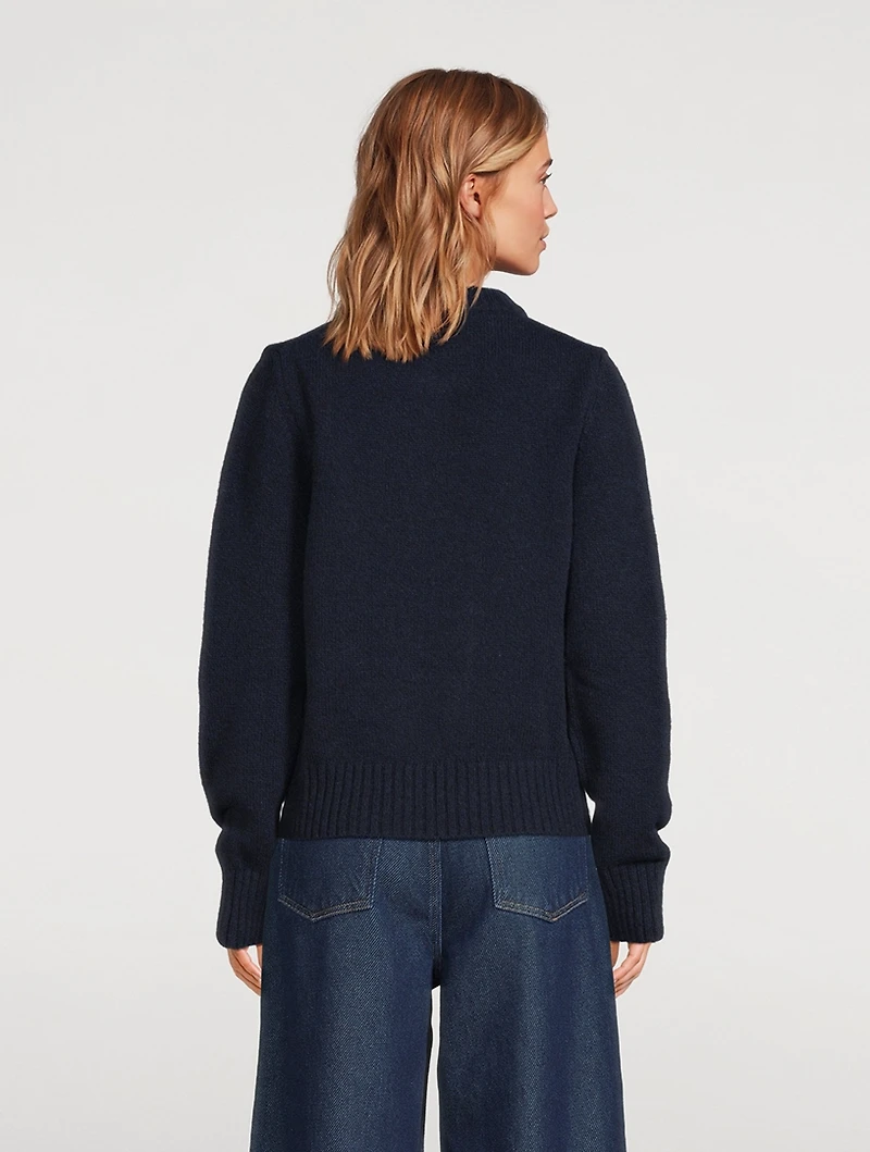 Flower Jacquard Sweater